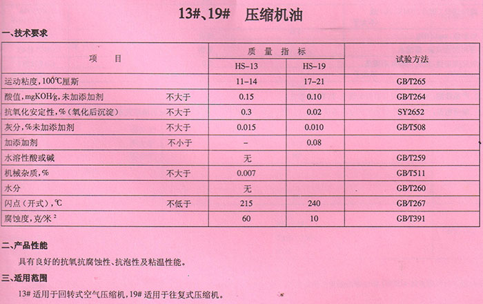 19壓縮機(jī)油